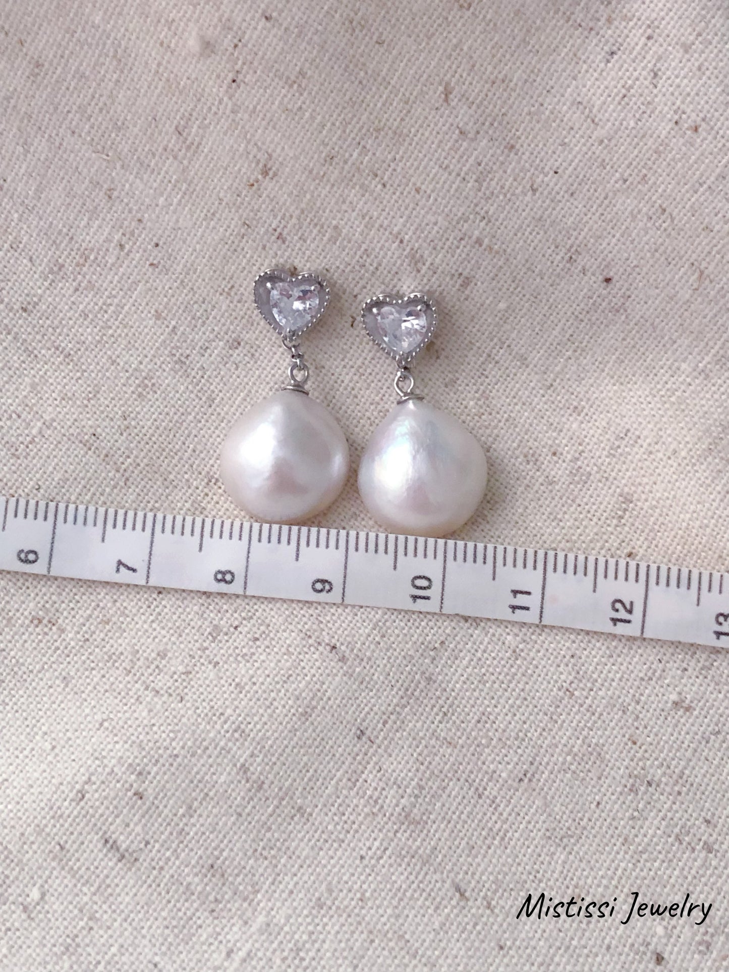 Amour de Mistissi – Cœur de Perle Earrings