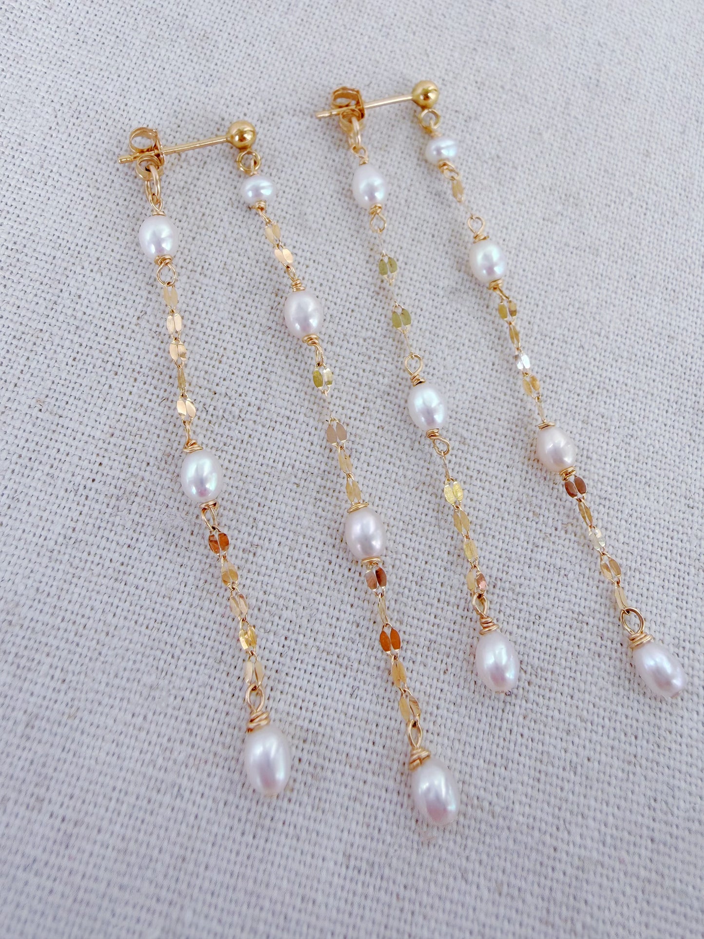 Mistissi Pearl Cascade Drop Earrings