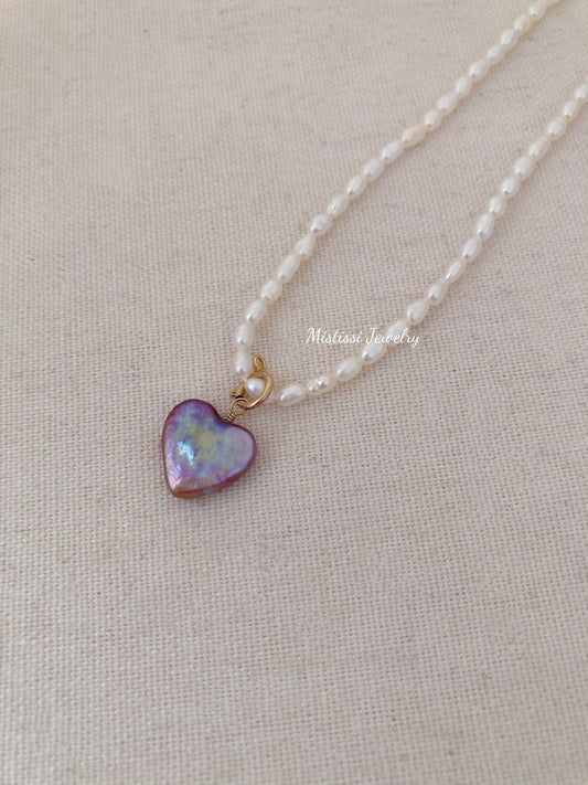 Cœur de Mistissi Pendant: Purple Heart
