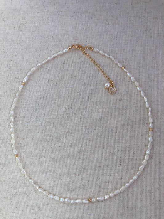 Amour de Mistissi Heart Keshi Necklace