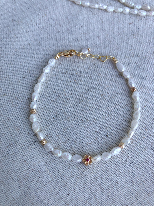 Rosy Fleur de Mistissi Bracelet