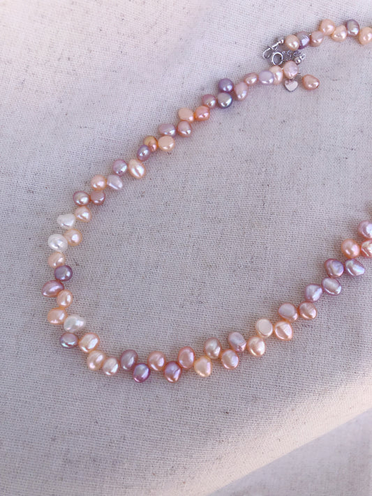 Mistissi rainbow baroque pearl necklace