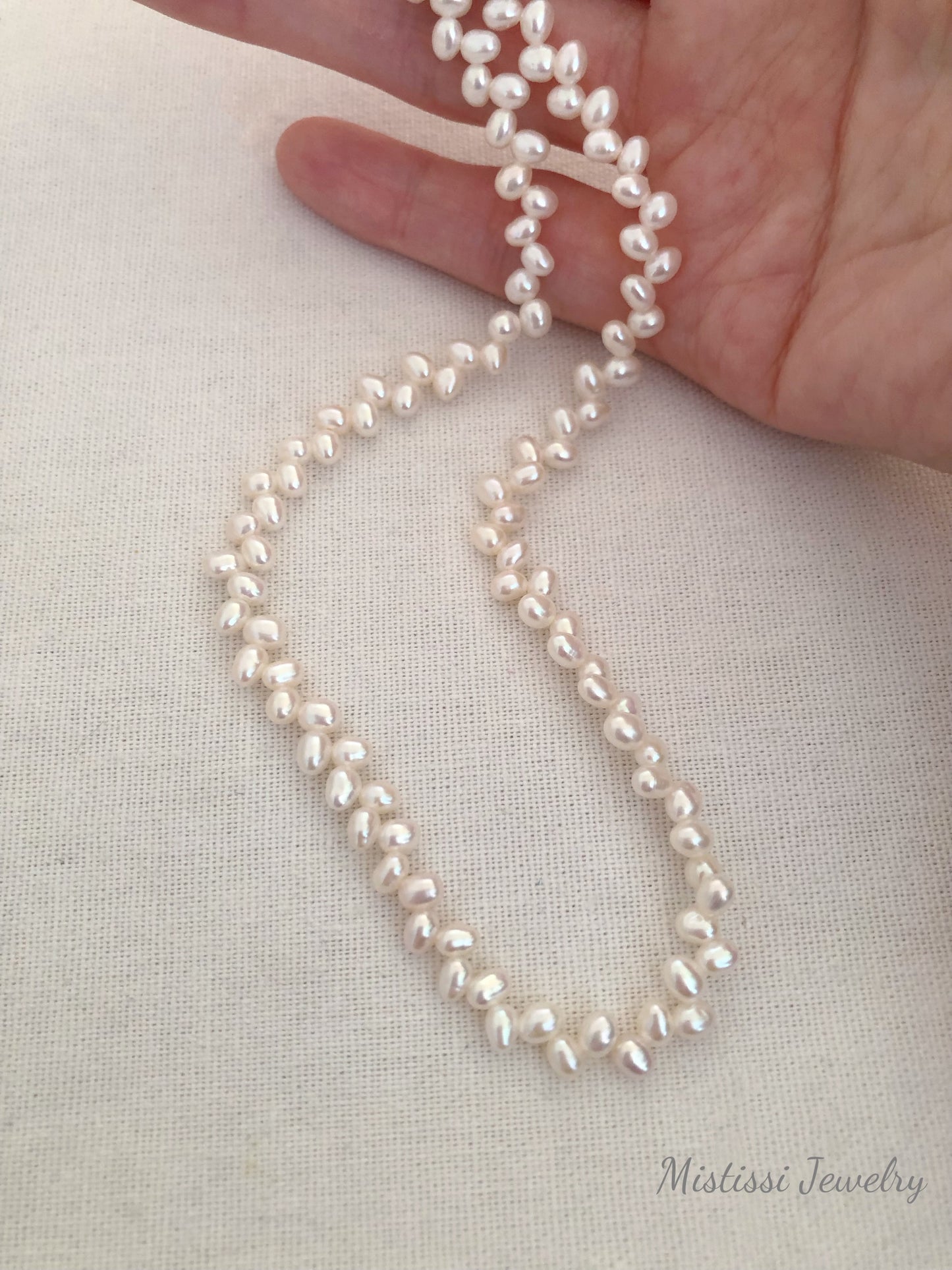 Amour de Mistissi Rice Pearl Necklace