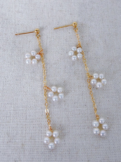 Mistissi Flower Drop Earrings