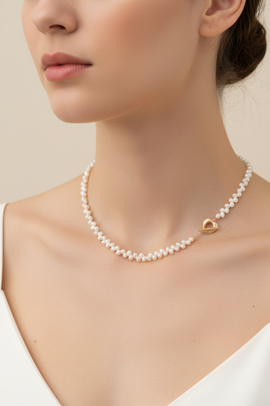 Amour de Mistissi Rice Pearl Necklace