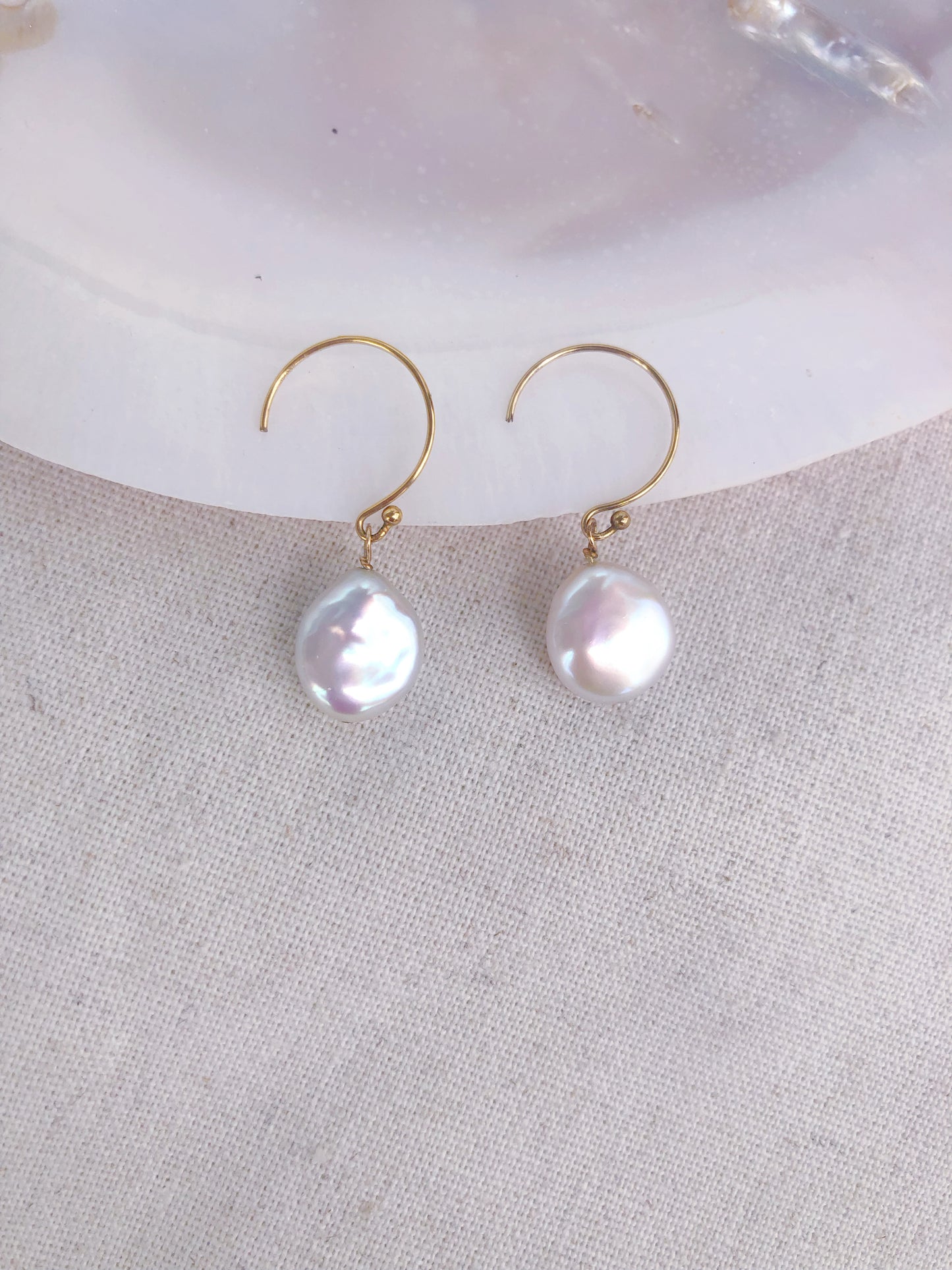 Amour de Mistissi Drop Freshwater Pearl Earrings