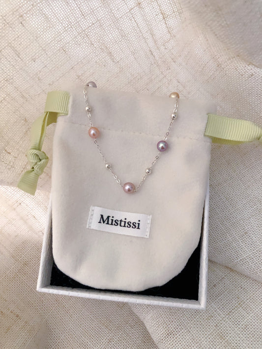 Mistissi Céleste – Iridescent Metallic Pearl Bracelet