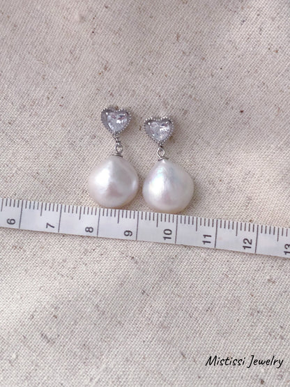 Amour de Mistissi – Cœur de Perle Earrings