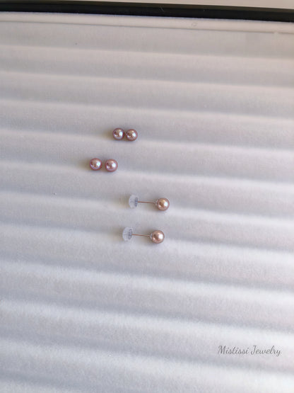 Micro de Mistissi Stud Pearl Earrings