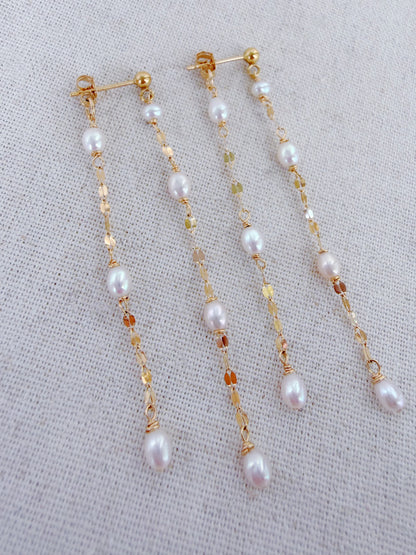 Mistissi Pearl Cascade Drop Earrings