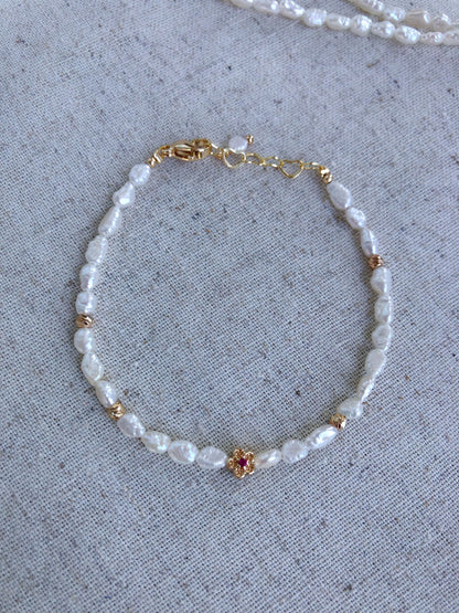 Rosy Fleur de Mistissi Bracelet