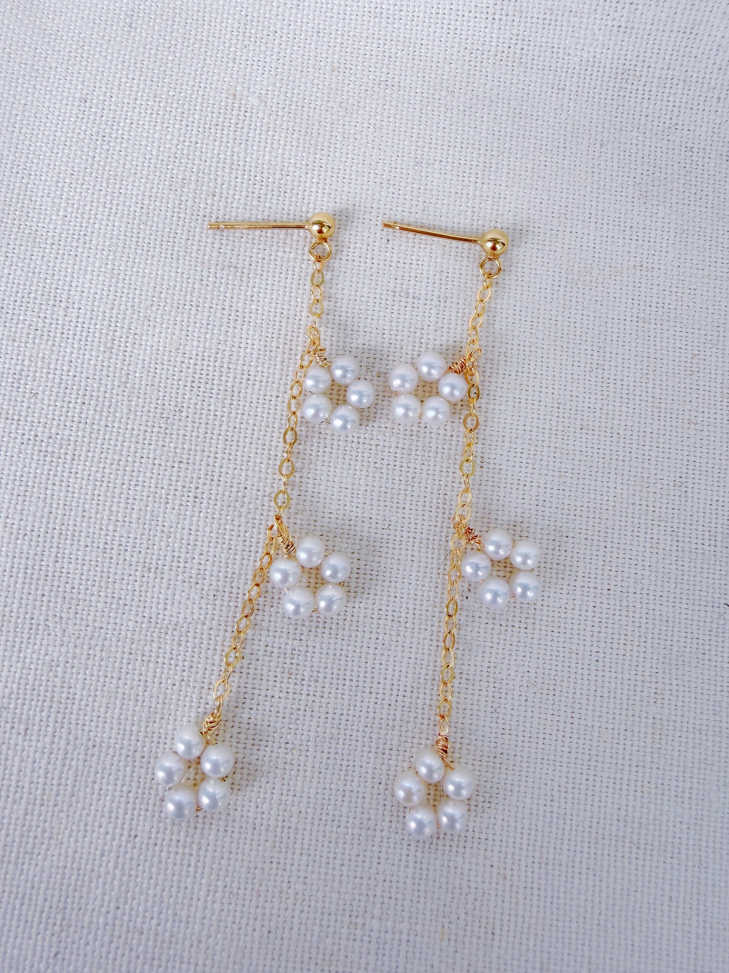Mistissi Flower Drop Earrings
