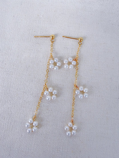 Mistissi Flower Drop Earrings