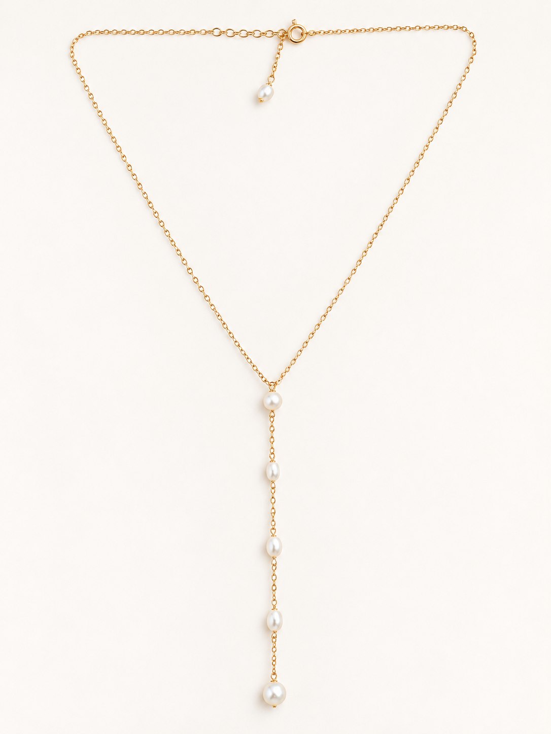 Perle en Suspens lariat necklace