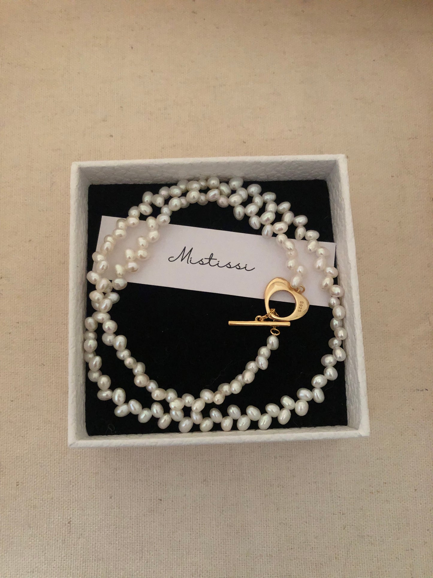 Amour de Mistissi Rice Pearl Necklace
