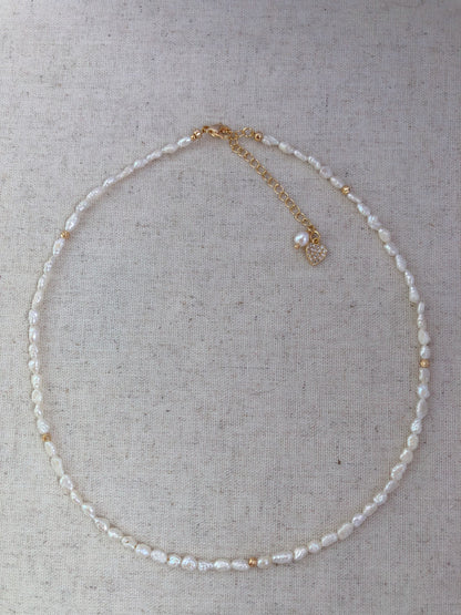 Amour de Mistissi Heart Keshi Necklace