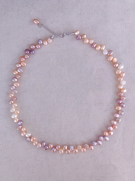 Mistissi rainbow baroque pearl necklace