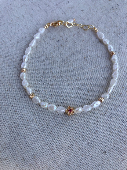 Rosy Fleur de Mistissi Bracelet