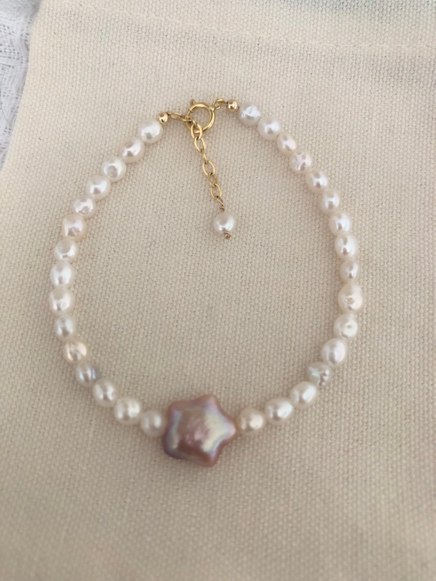 Couleur de Mistissi: Star Baroque Pearl Bracelet