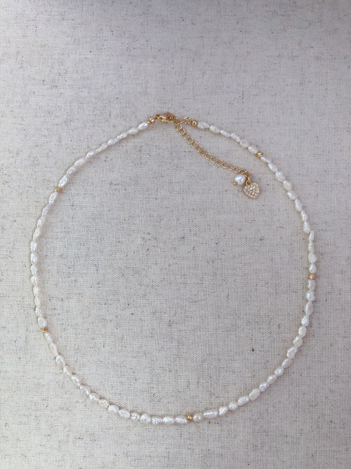 Amour de Mistissi Heart Keshi Necklace