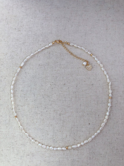 Amour de Mistissi Heart Keshi Necklace