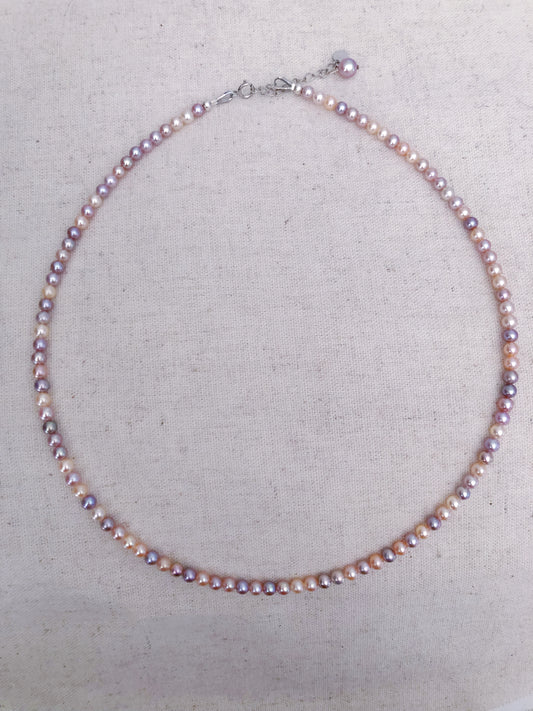 Colour de Mistissi- Rainbow Pearl Necklace