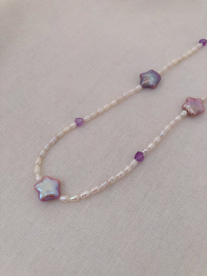 Stellar Mistissi Starry Pearl Necklace