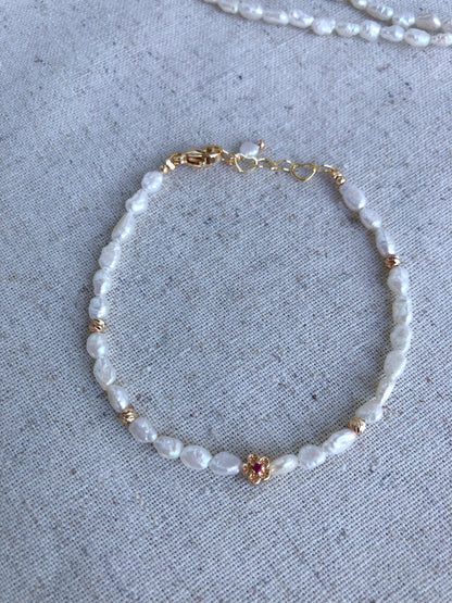 Rosy Fleur de Mistissi Bracelet