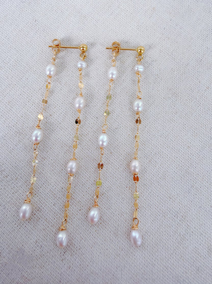 Mistissi Pearl Cascade Drop Earrings