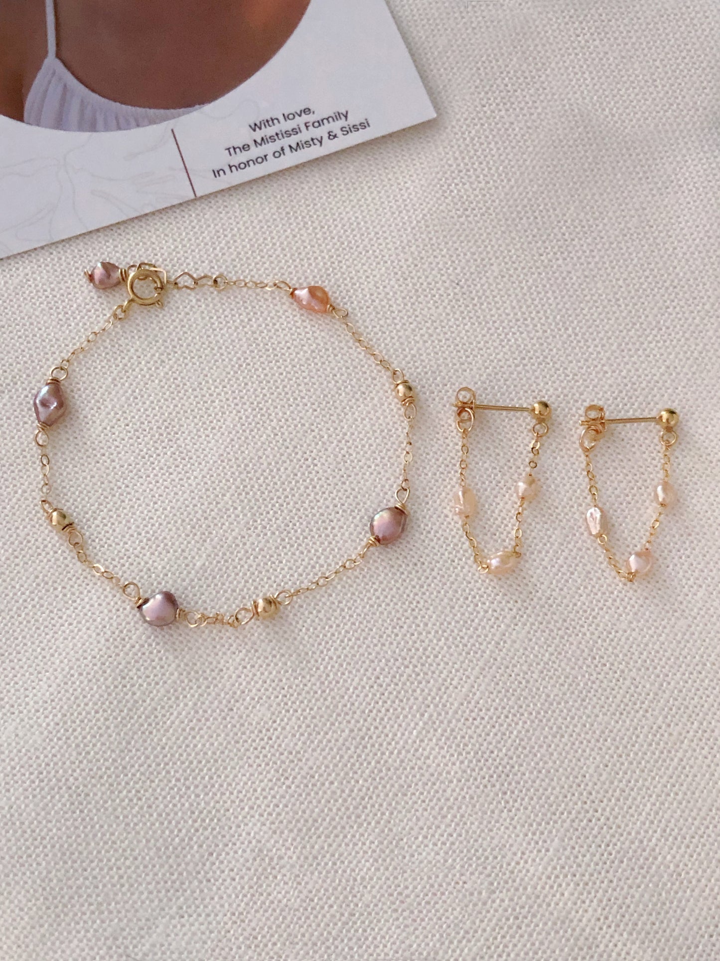Couleur de Mistissi Keshi Pearl Bracelet