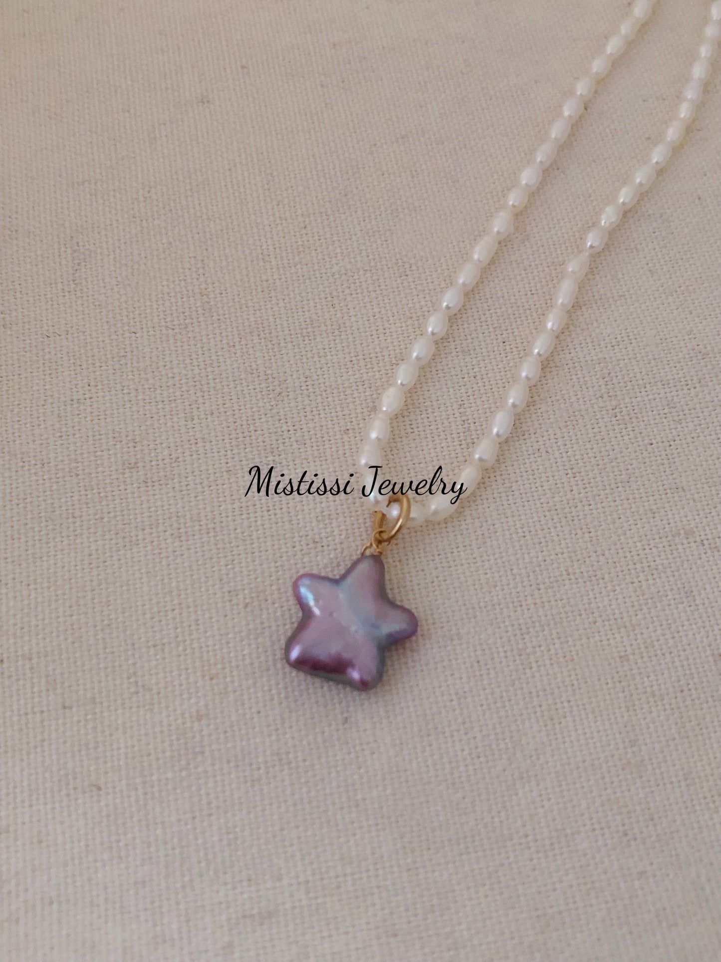 Étoile de Mistissi Pendant: Purple Star
