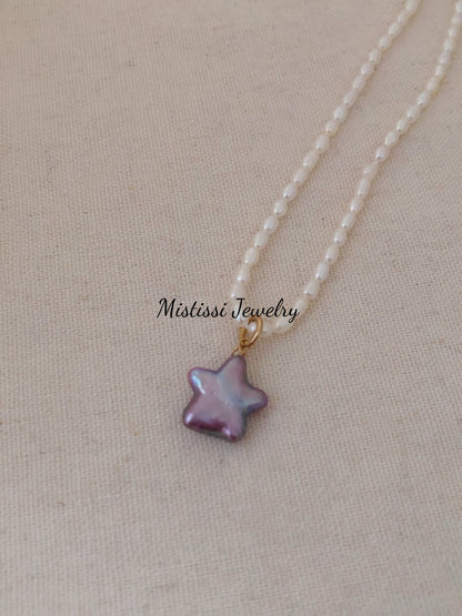 Étoile de Mistissi Pendant: Purple Star