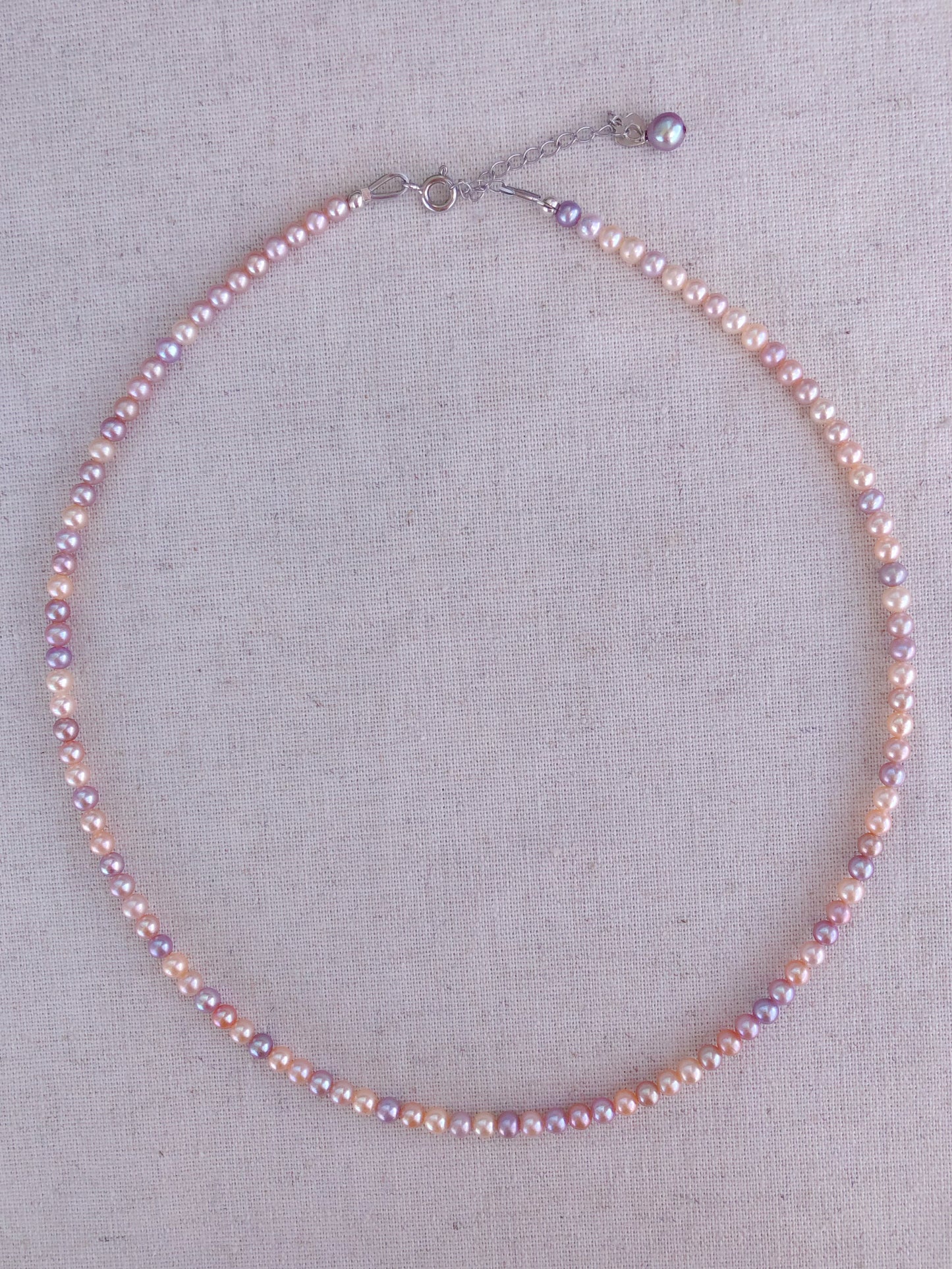 Colour de Mistissi- Rainbow Pearl Necklace