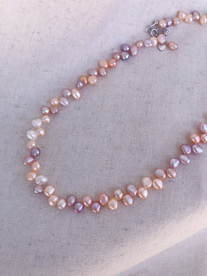 Mistissi rainbow baroque pearl necklace