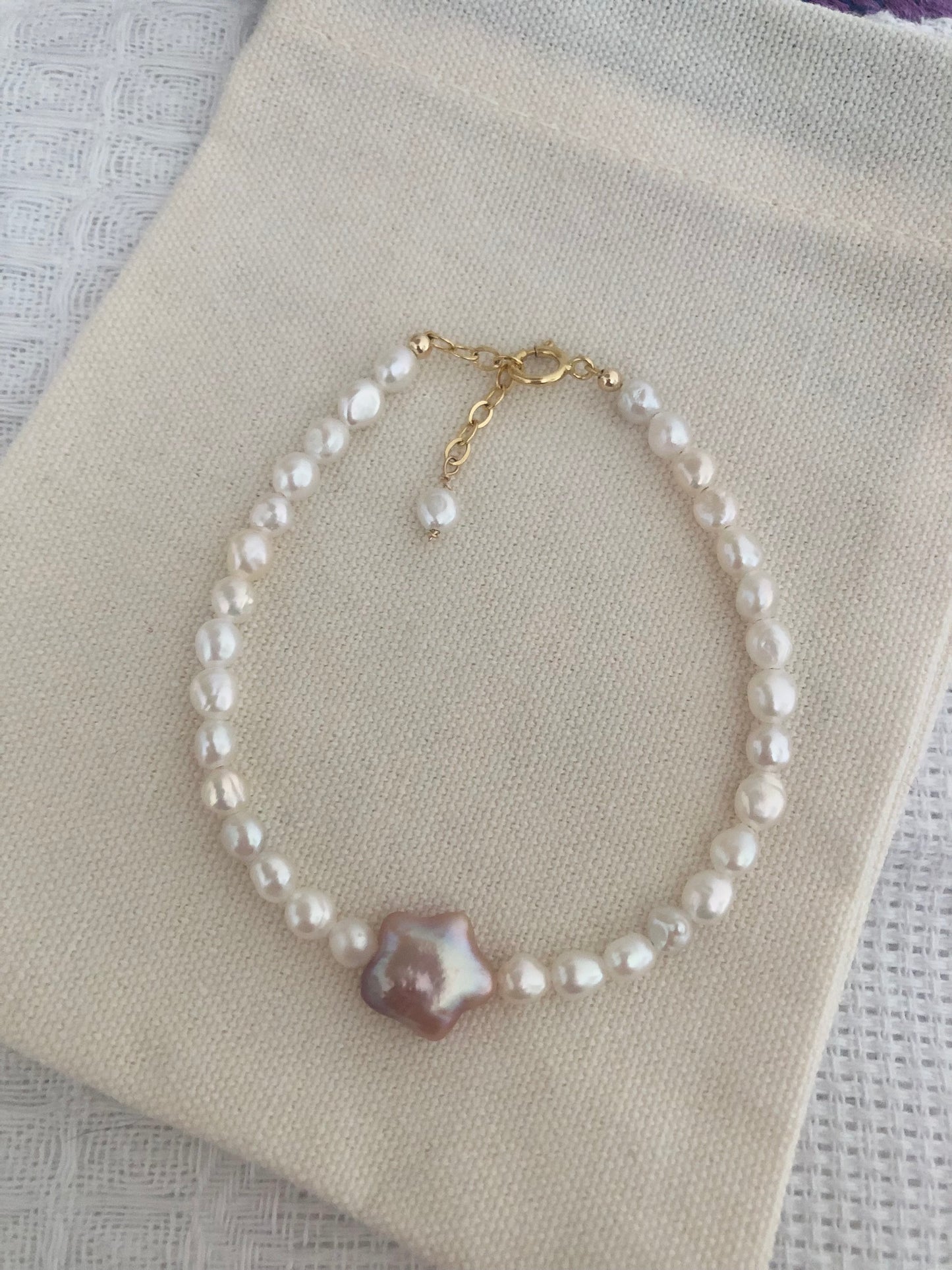 Couleur de Mistissi: Star Baroque Pearl Bracelet