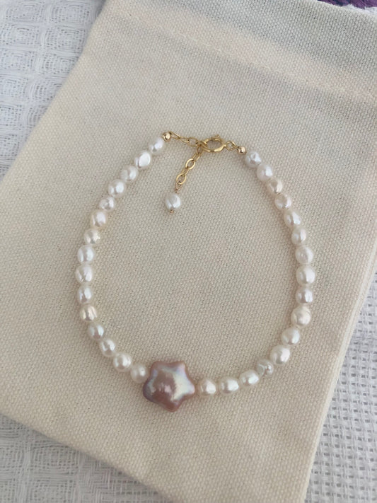 Couleur de Mistissi: Star Baroque Pearl Bracelet