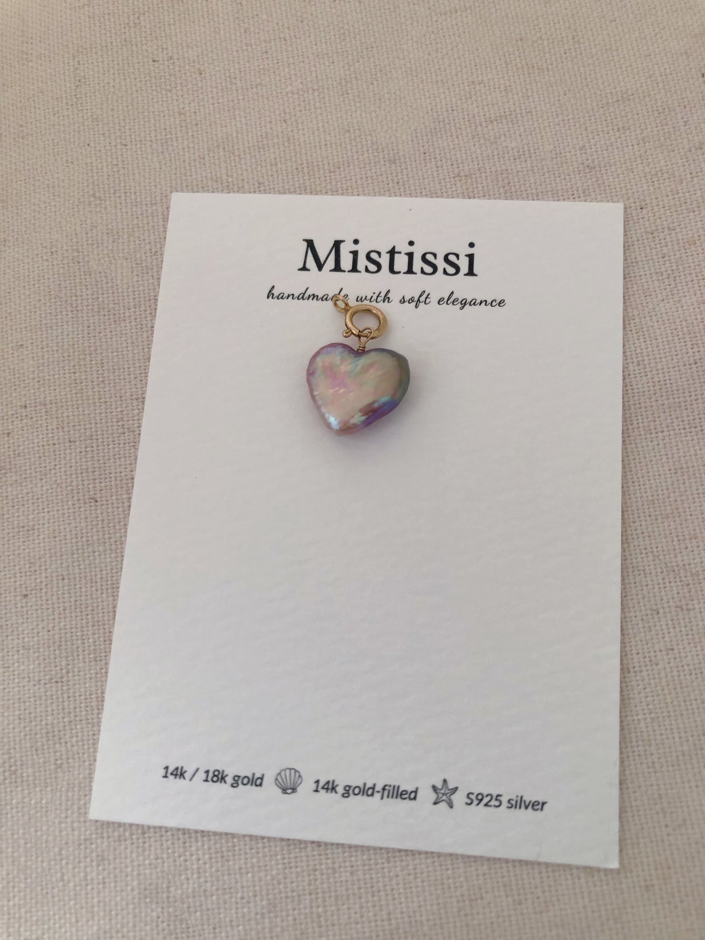 Cœur de Mistissi Pendant: Purple Heart