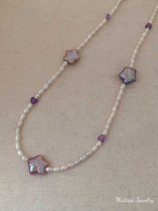 Stellar Mistissi Starry Pearl Necklace