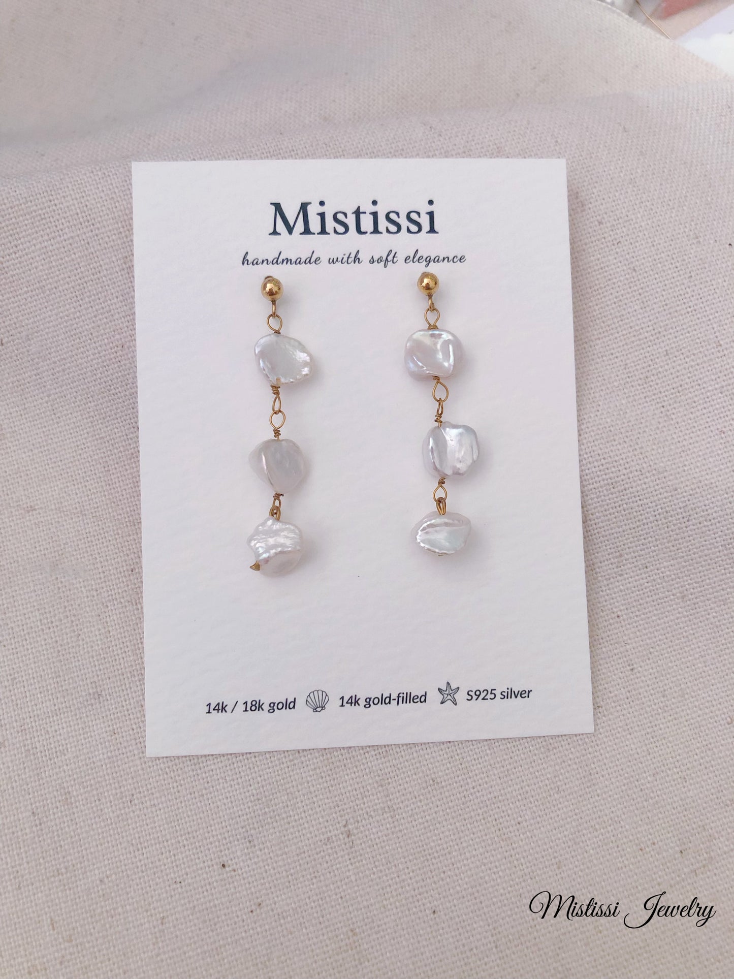 Amour de Mistissi – Petale Trio Earrings