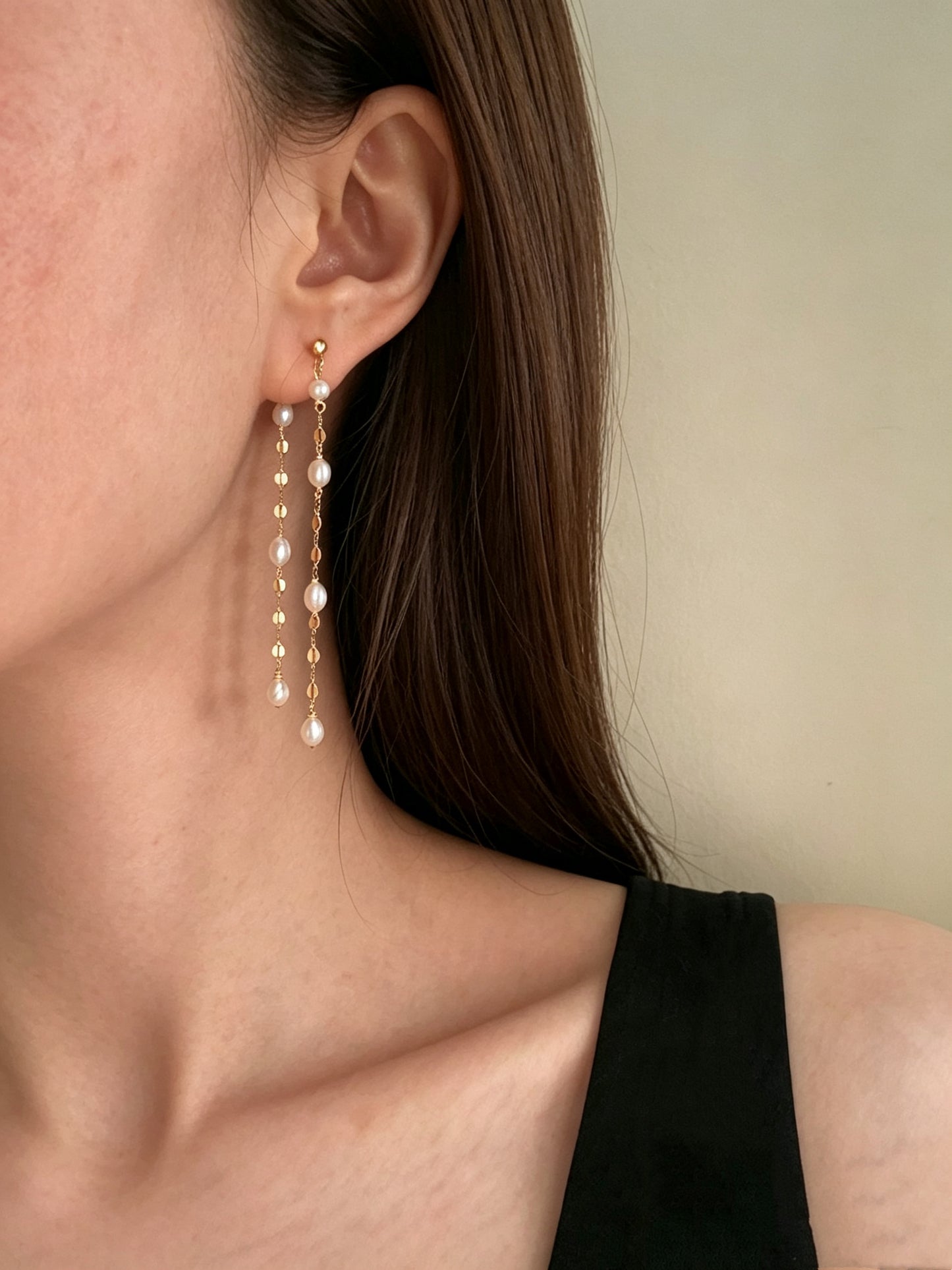 Mistissi Pearl Cascade Drop Earrings