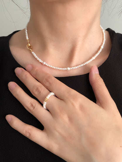 Golden Mistissi Baroque Pearl Necklace