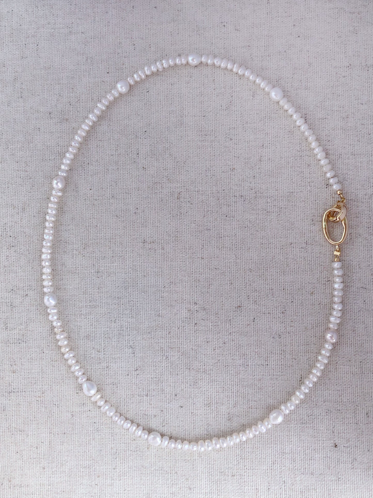Golden Mistissi Baroque Pearl Necklace
