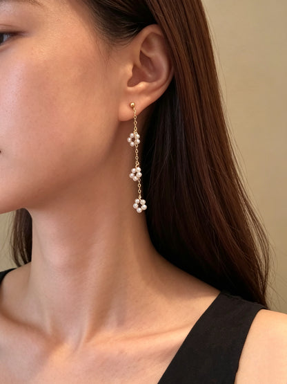 Mistissi Flower Drop Earrings