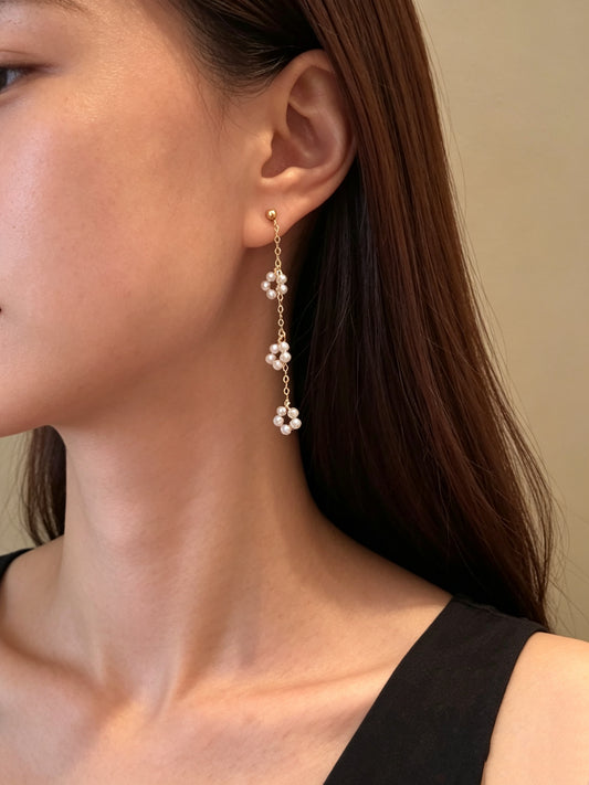 Mistissi Flower Drop Earrings