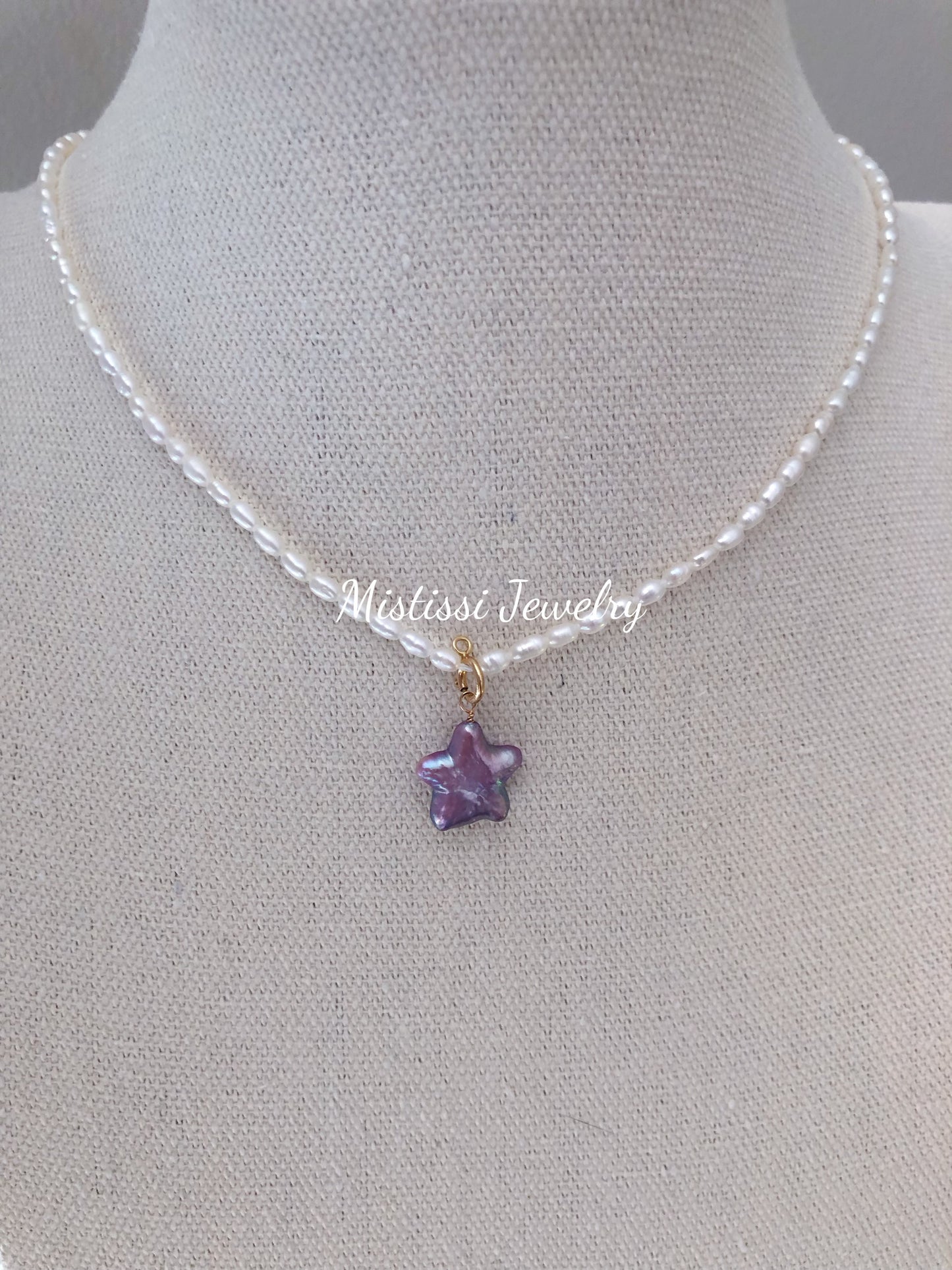 Étoile de Mistissi Pendant: Purple Star