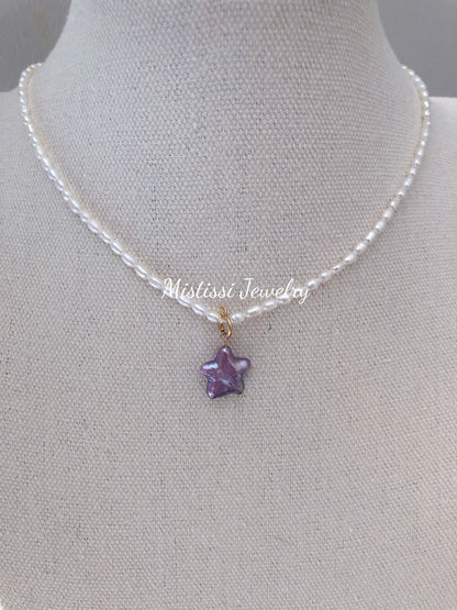 Étoile de Mistissi Pendant: Purple Star