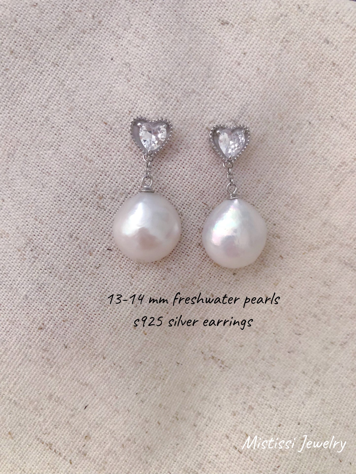 Amour de Mistissi – Cœur de Perle Earrings
