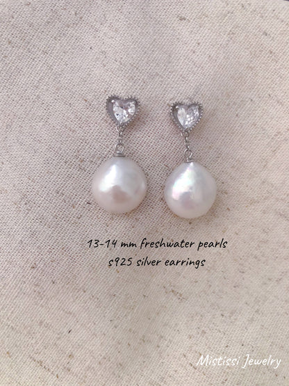 Amour de Mistissi – Cœur de Perle Earrings