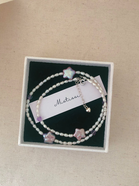 Stellar Mistissi Starry Pearl Necklace