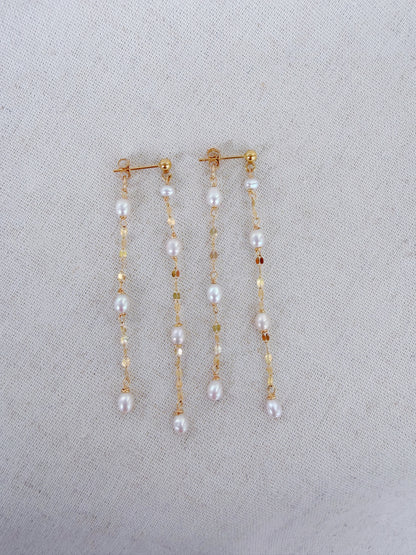 Mistissi Pearl Cascade Drop Earrings